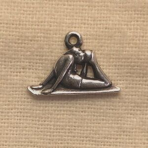 James Avery Sterling Silver Yoga Gymnast Charm Retired